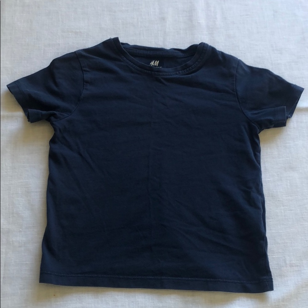 H&M 100% Organic Cotton Navy Shirt